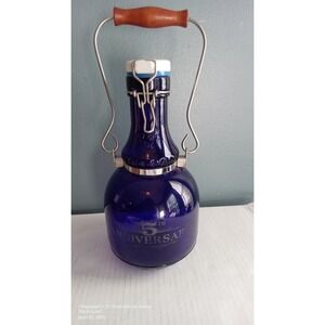 Anniversary Glass Bottle Swing Top Cobalt Blue Decorative Display 32oz‎